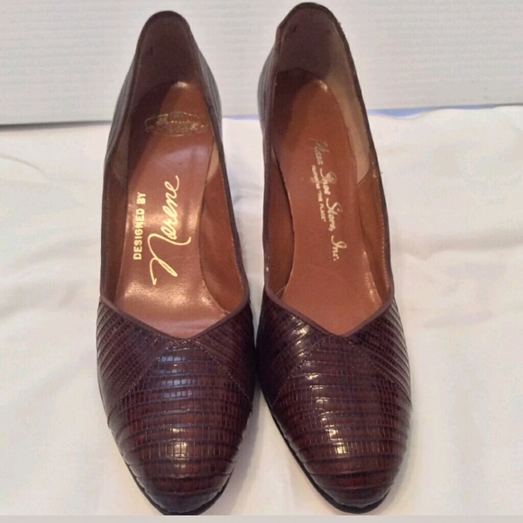 GENUINE REPTILE Shoes Women Sz  6 1/2 AAAA N Vtg